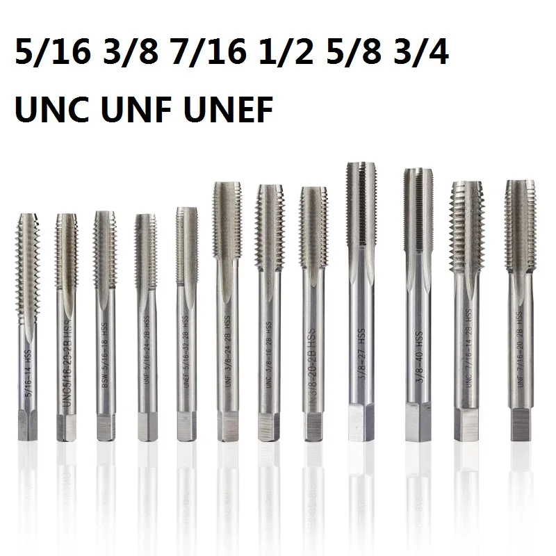 XCAN 1 шт. 5/16 3/8 7/16 1/2 5/8 3/4 UNC UNF UNEF HSS машинная заглушка для крана прямая флейта винтовой кран правая ручная резьба сверло