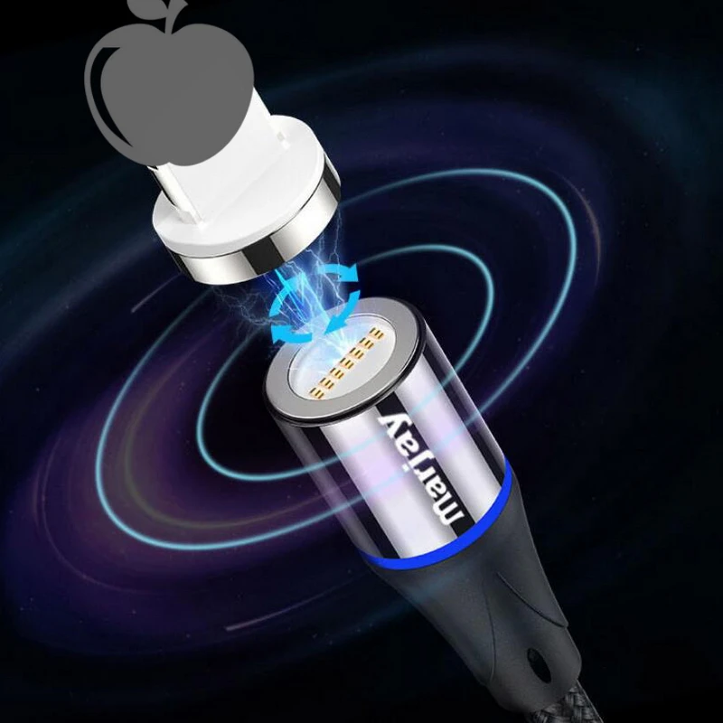 1 м 2 Магнитный Micro USB кабель для iPhone samsung Android мобильный телефон Быстрая зарядка usb