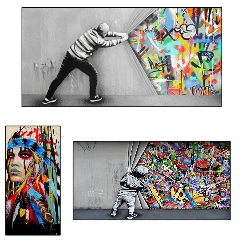 Wall26 Canvas Print Wall Art Banksy British Artist Kid