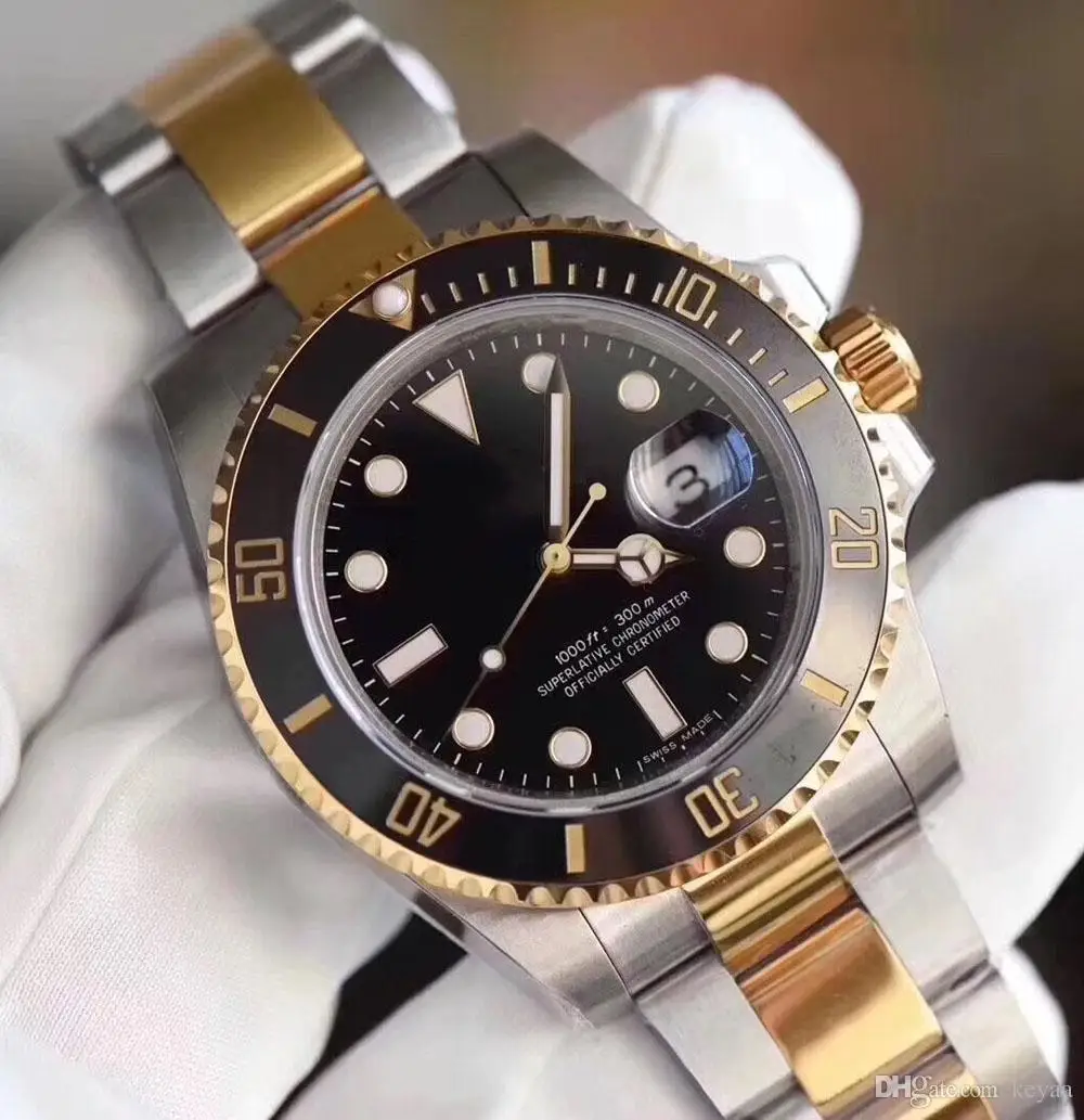 

Fashion Ceramic Bezel 2813 Mens Automatic Movement New Mechanical Stainless Steel Watch Designer Sports Self-wind Wristwatches