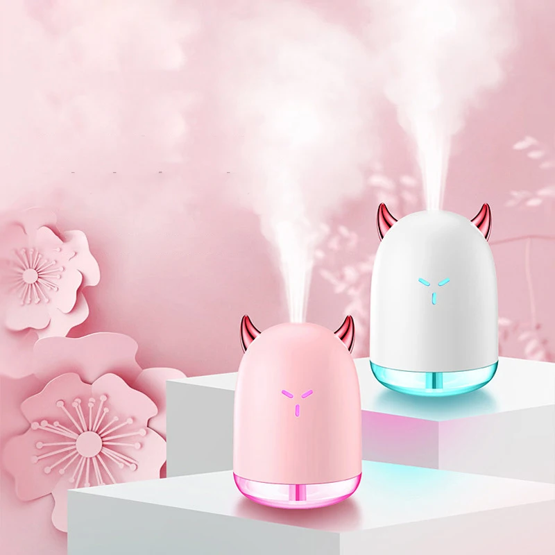 

ELOOLE 260ML Devil USB Air Humidifier Oil Essential Diffuser With LED Night Lamp For Home Car Mist Maker Fogger Air Purified