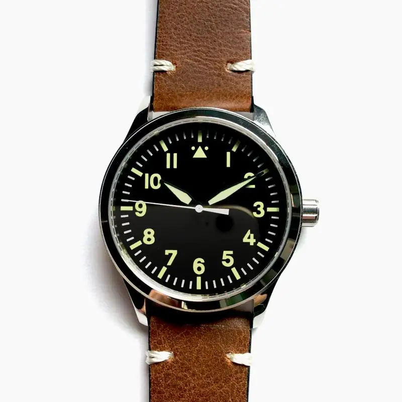 

Mens Automatic Watches Corgeut 42mm Sapphire Seagull 1612 Black Dial white mark Luminous male wristwatch Mechanical green