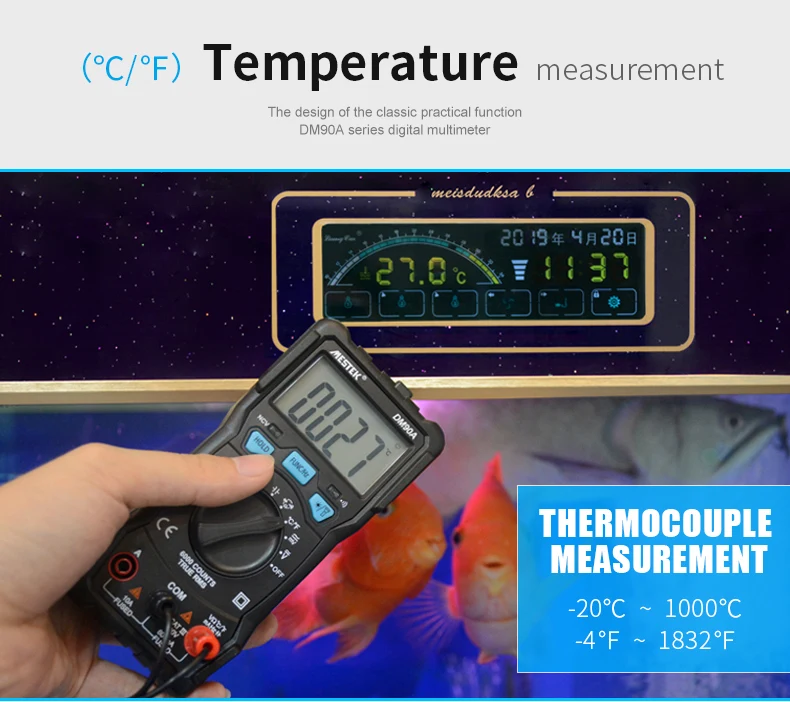 MESTEK DM90A Высокоточный мультиметр Цифровой мультиметр автоматический диапазон тестер многометровый лучше, чем DM90S мультиметр мультитестер