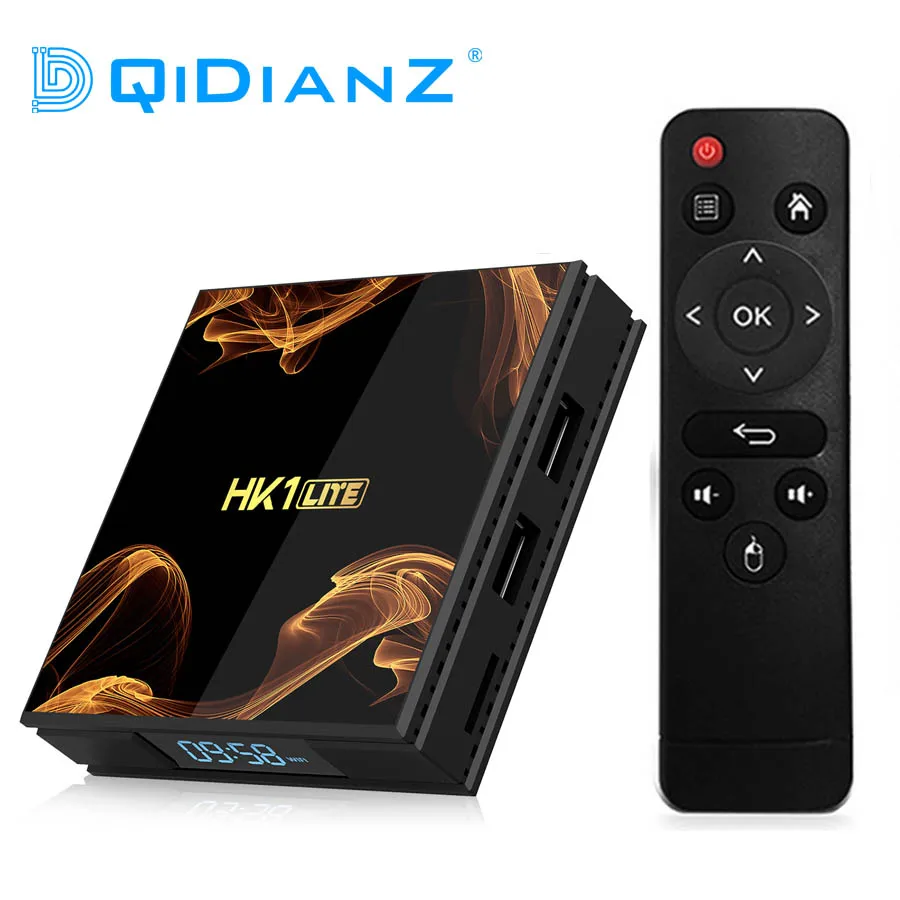 HK1Lite Android 9 0 Smart TV Box 2 ГБ DDR3 16 Гб 4G WiFi 4K RK3228A четырехъядерный H.265 медиаплеер PK hk1mini