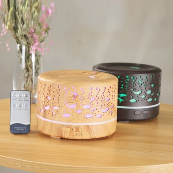 

700ml Remote Control Air Aroma Ultrasonic Humidifier with Color LED Lights Electric Aromatherapy Essential Oil Diffuser for Home