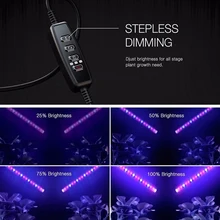 Лампа для растений, USB, для овощей, гидропоники, комнатный светильник, Полоска, светильник для роста растений, светодиодный светильник для выращивания, 3 головки, цветок, высокая яркость