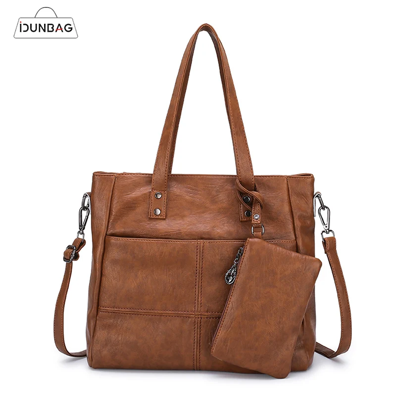 

Retro Handbag Women Shoulder Bags Designer Crossbody Bag Female Large Tote Bag Set Luxury Purse And Clutch 2019 Casual Totes