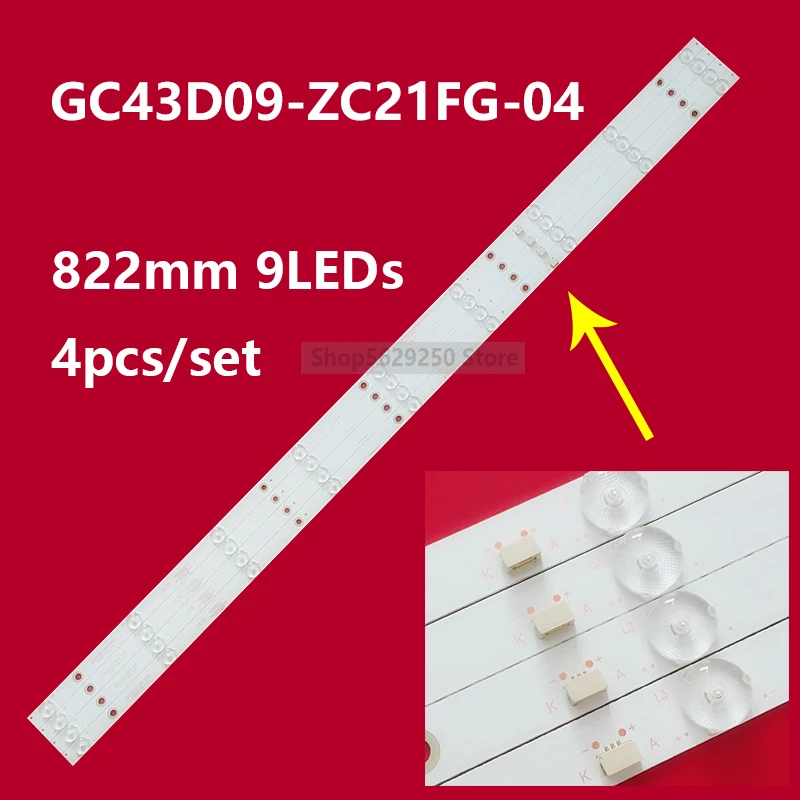 GC43D09 ZC21FG 04 GC43D09 ZC23FG 01 LED 백라이트 스트립 Phili ps 43 ...