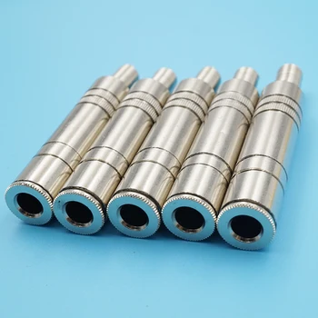 

10pcs 6.5mm Audio Microphone Female Plug 6.5 Wiring Soldering Connector Plug Jack 6.35mm Audio Amplifier Socket Adapter Socket