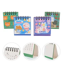 

4Pcs Small 2022 Calendars Compact Desktop 2022 Calendars Decorative Calendars