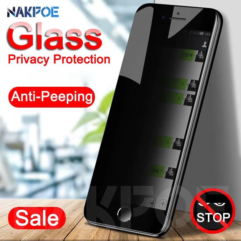 

Privacy Protection Tempered Glass For iPhone X XR XS 11 Pro MAX 5 5S SE Screen Protector For iPhone 7 6 6S 8 Plus Glass Film