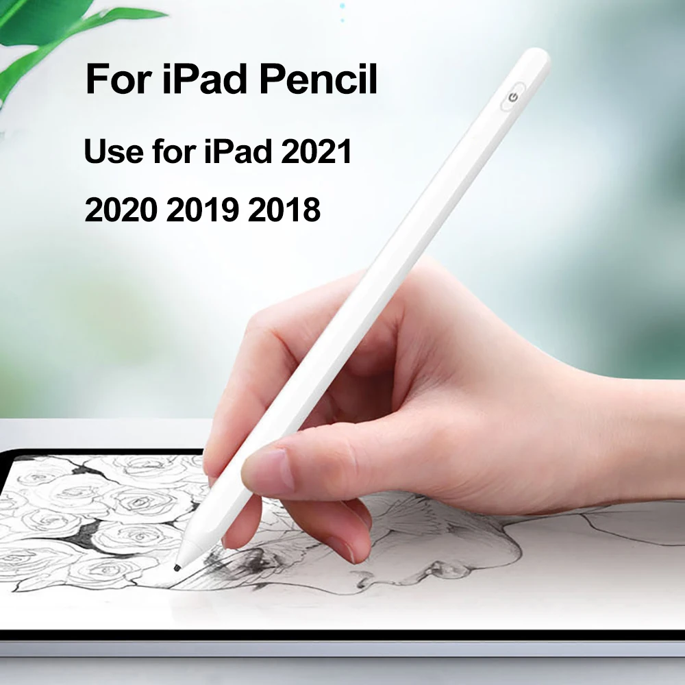 For Apple Pencil For iPad Air 4 2020 Pro 11 12.9 2021 For iPad 10.2 9th 8th 7th Generation Air 3 Mini 5 6th 9.7 Touch Stylus