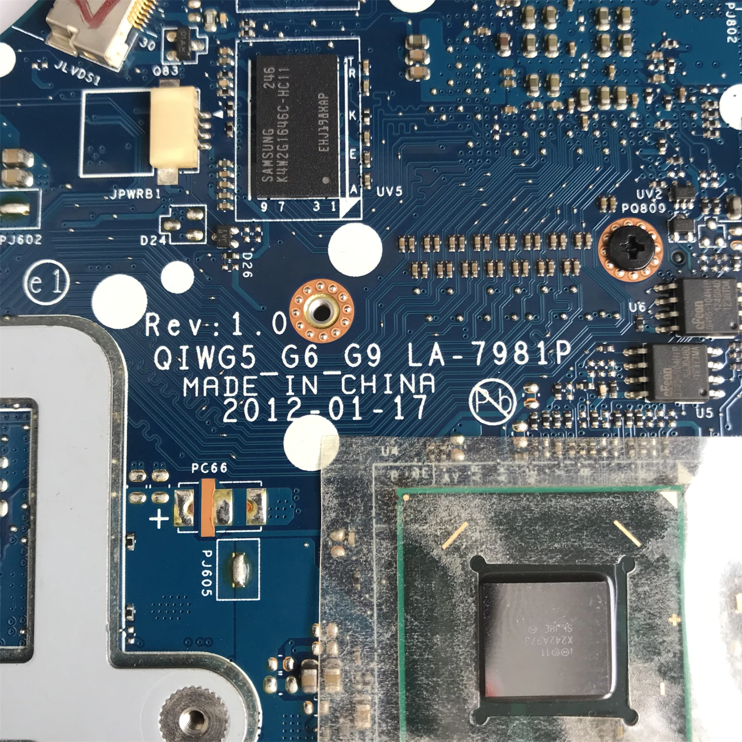 Mainboard para Lenovo Laptop Motherboard Fru: 90000777 90001506 La7988p La-7981p N13m-ge7-b-a1 1gb 100 Testado Trabalhando - Imagem 4