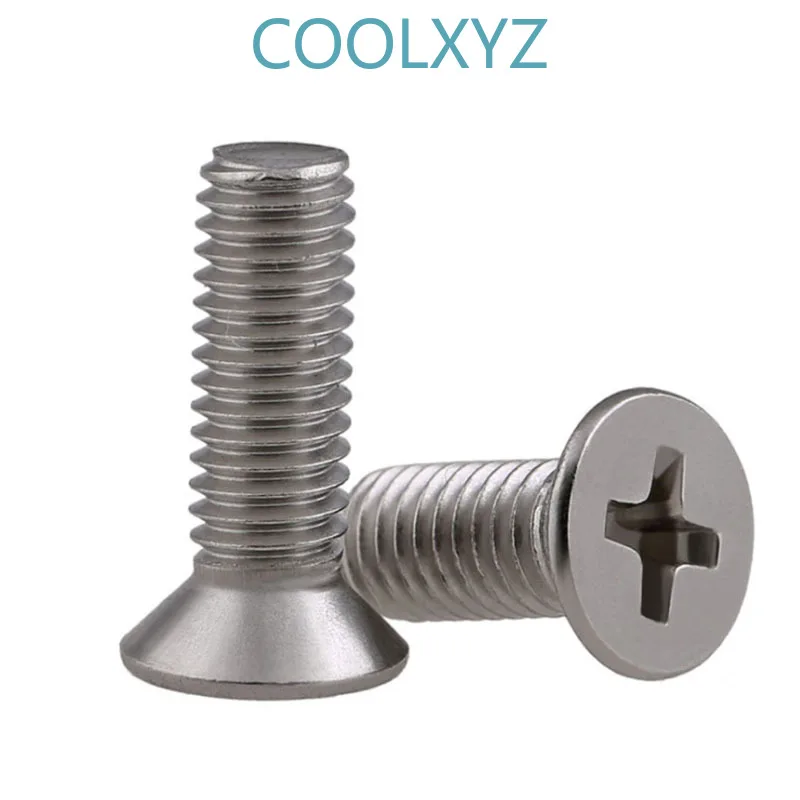 304 Stainless Steel Countersunk Philips Head Long Bolt Km Gb819 Cross