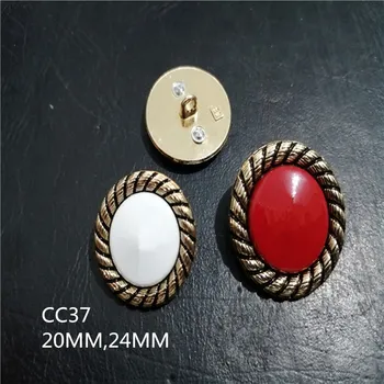 

1 lot=10 pieces sewing accessories high-grade metal buttons Crown leisure suit coat buttons 20mm 24mm C37