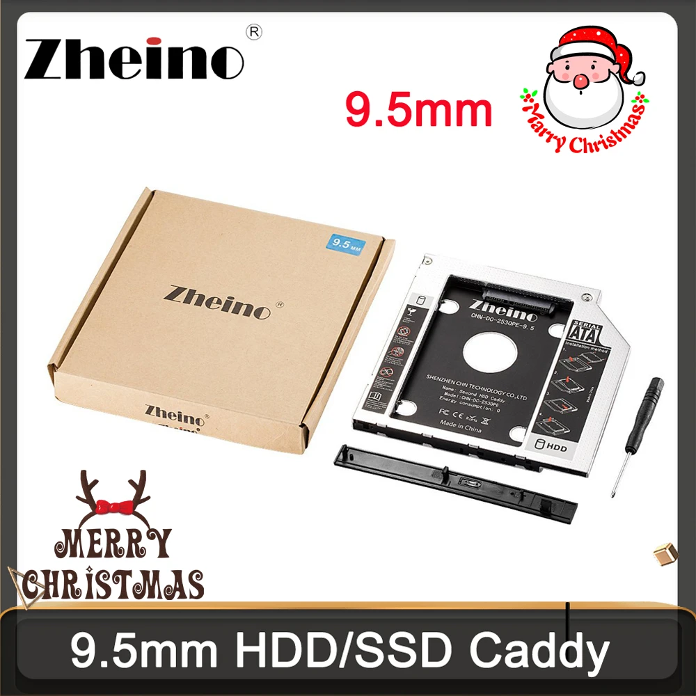 dessert Sacrifice To edit Zheino Aluminum 9.5mm 2nd Hdd Ssd Caddy 2.5 Sata To Sata Frame Caddy Hdd  Case Adapter Bay For Notebook Laptop Cd/dvd-rom Odd - Ssd Adapters -  AliExpress
