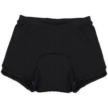 Для мужчин, езды на велосипеде, обувь для верховой езды короткие штаны нижнее бельё для девочек гель 3D мягкий велосипед брюки для девочек Цвет: черный(XXXL