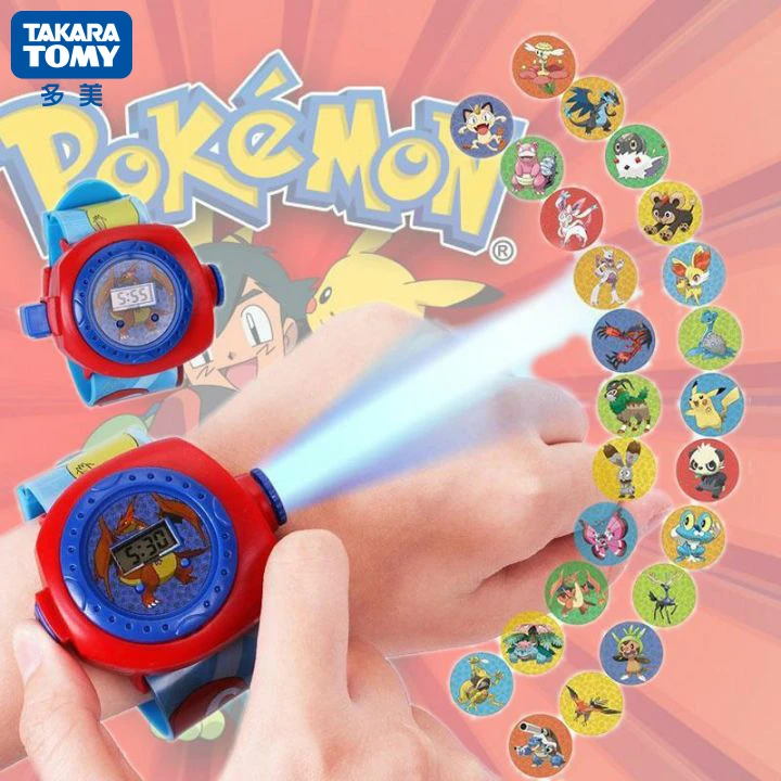 タカラトミー 子供用時計 特別オファー ポケモンピカチュウ 男の子と女の子用 カラフルな光源 パーティーギフト Action Figures Aliexpress