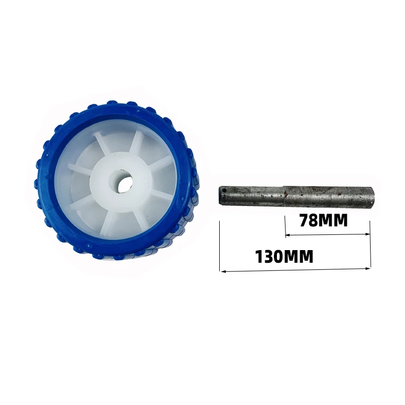 EgoTrailer BOAT TRAILER WOBBLE ROLLERS. kits 5" BLUE RIBBED 18mm Bore. Soft Wobble Roller