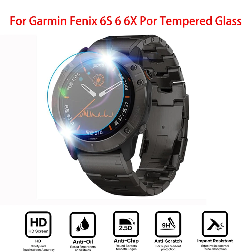 3 шт./лот для Garmin Fenix 5 5S 5X Plus закаленное стекло 9H 2.5D Премиум Защитная пленка экрана 6