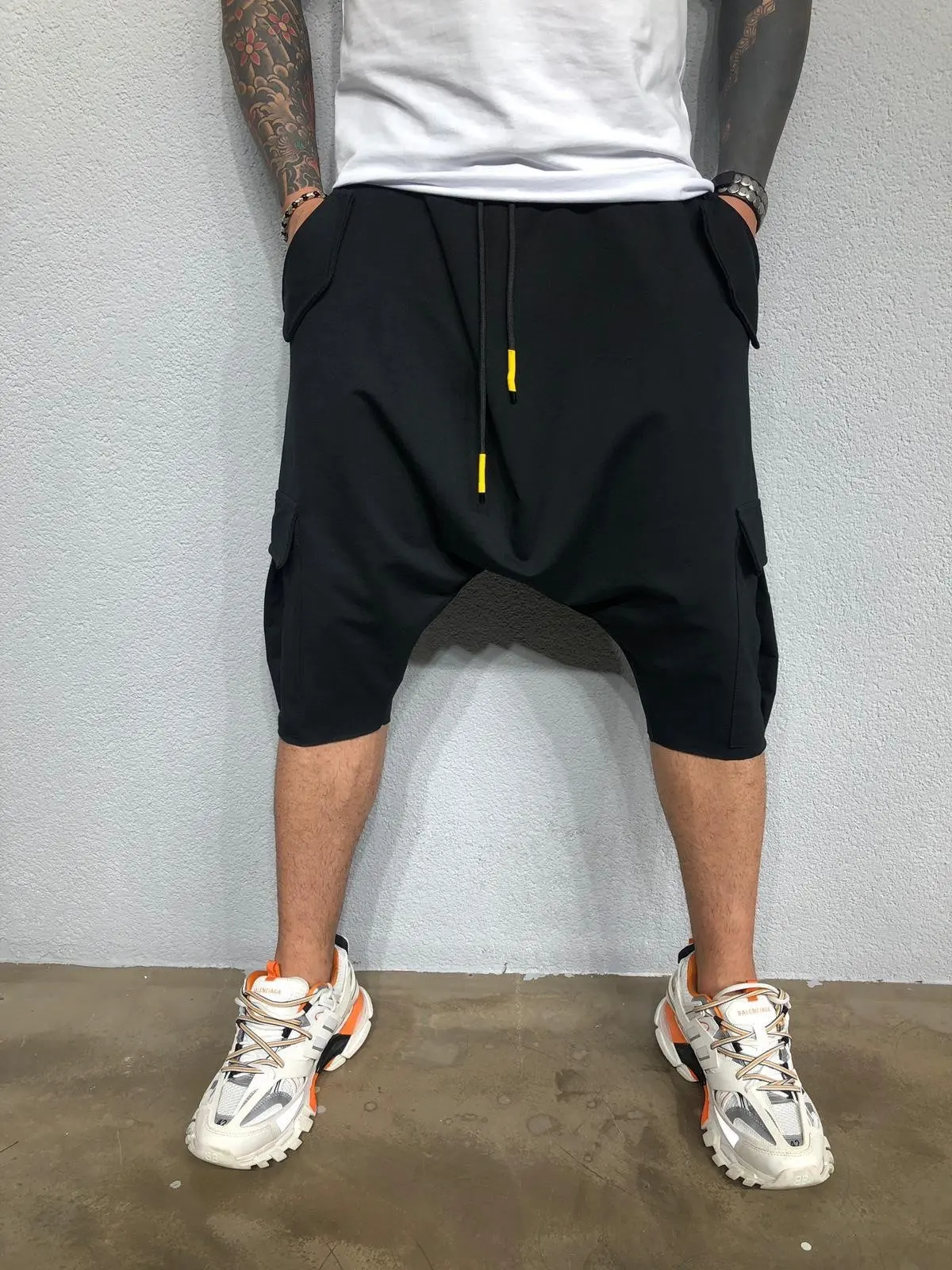 homens mtb shorts hip-hop tendência calças capri