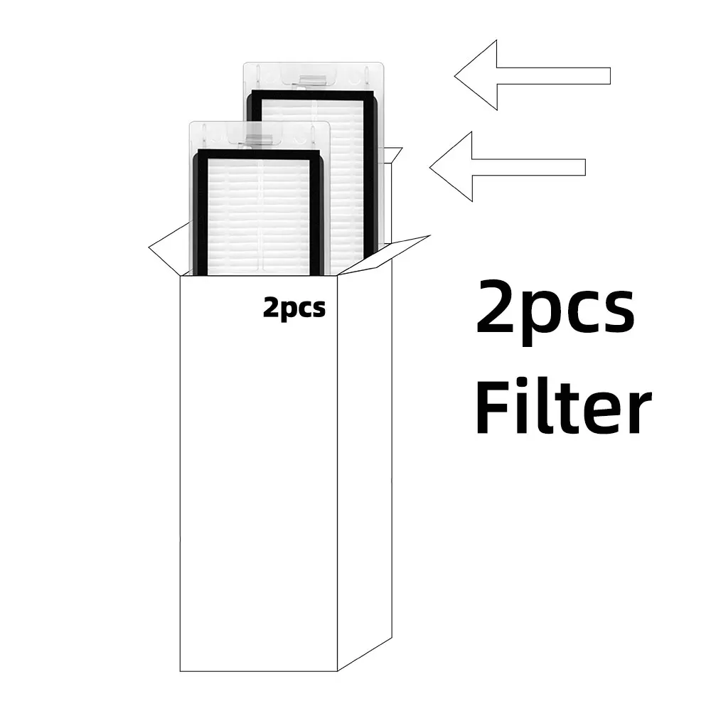 Hepa Filter Roller Side Brush Mop Rag Cloth for Xiaomi Mijia LDS / STYJ02YM / Conga 3490 Viomi V2 PRO V3 SE Robotic Vacuum Parts