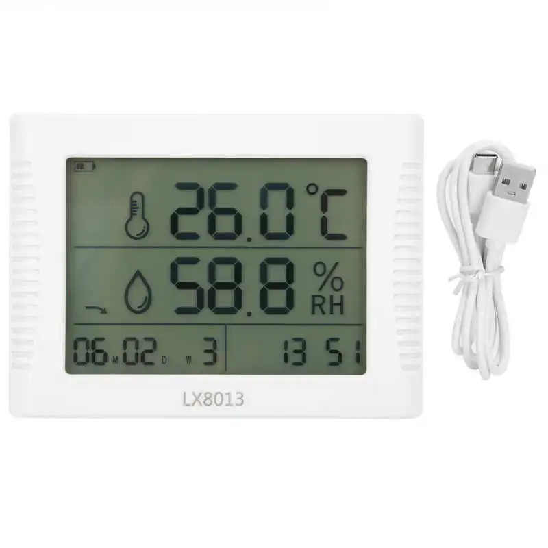 

LX8013 Electronic Thermometer Hygrometer Temperature Humidity Meter for Laboratory Industry Industrial Equipment Digital Tester