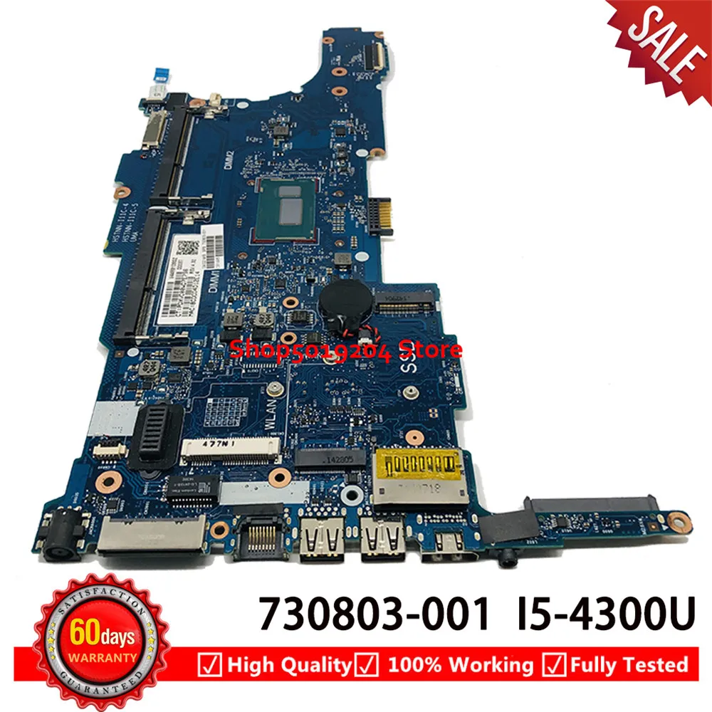 Материнская плата для ноутбука HP 840 G1 840-G1 системная SR1ED i5-4300u 730803-601 730803-501 730803-001
