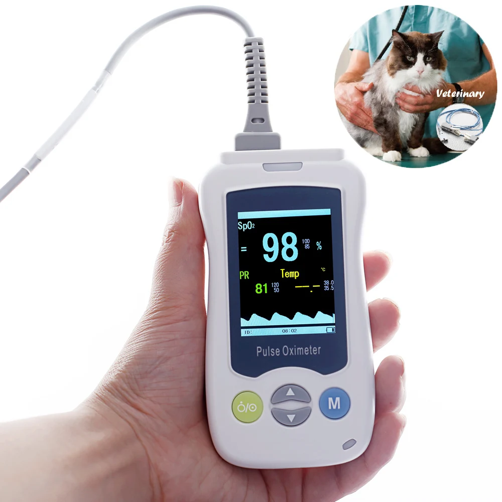  Yonker Veterinary Handheld Pulse Oximeter Medical Portable Handheld Pulse Oximeter For Cats Dogs Fo