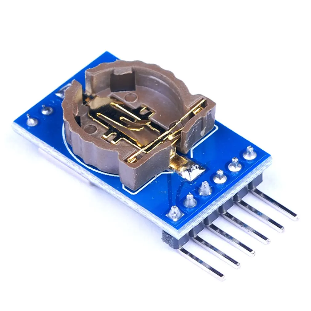Ds1302 мини-модуль часов в режиме реального времени без батареи ультра-маленький низкомощный синий модуль часов в режиме реального времени