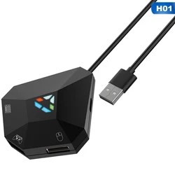 Componente de jogo para switch, conversor de teclado e mouse para ps4/ps3/xbox one, cabo conversor de mouse para série 1 peça