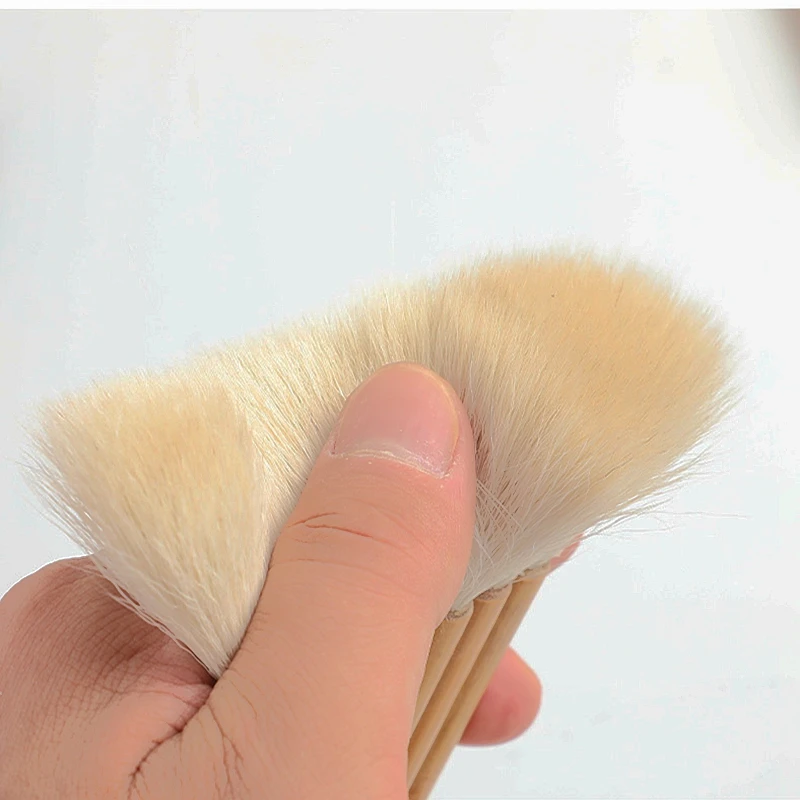 대나무 손잡이 쉐이크 블렌더 브러시 펜 페인트 브러시, 수채화 그림 미술 용품, 부드럽고 두꺼운 양털