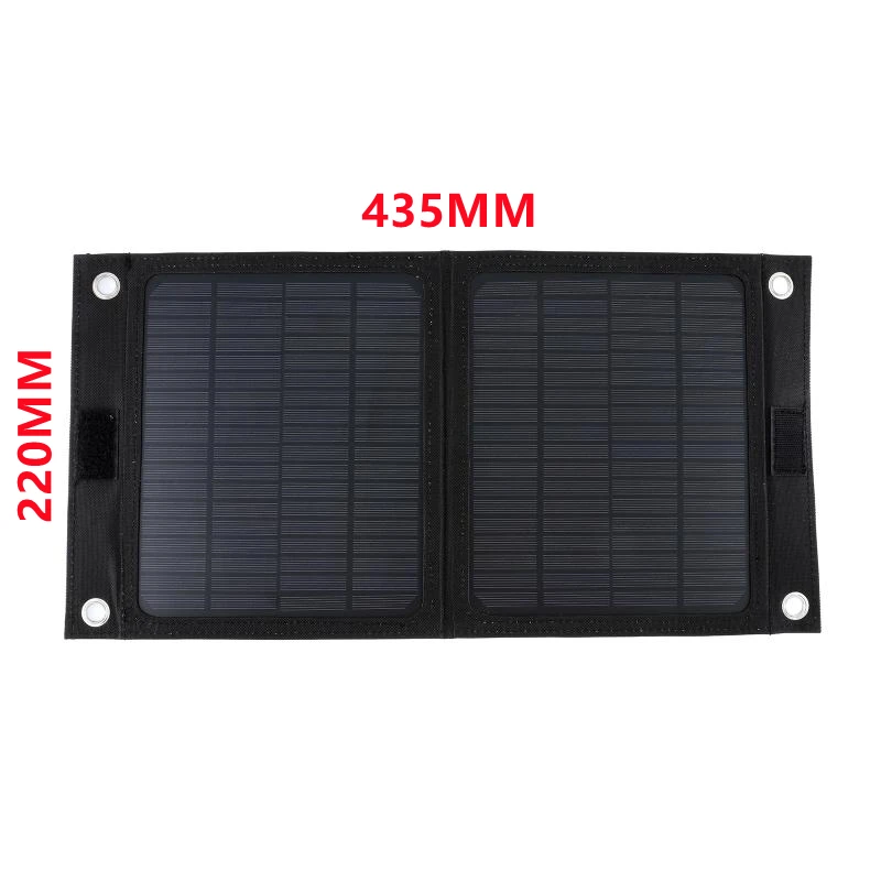 Portable solar charger 12V 25W outdoor portable folding solar cells charger foldable solar panel charger mobile power bank phone battery USB port