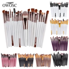 OWOSC 20/5Pcs Makeup Brushes Set Cosmetic Powder Eye Shadow Eyeliner Foundation Blush Blending Beauty Make Up Brush Maquiagem