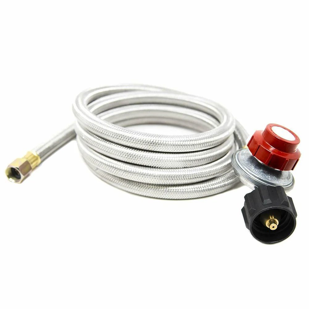 0-30 PSI индейка фритюрница домашняя Hosepipe с манометром регулирующая давление горелка Регулируемый защитный Индикатор подключения