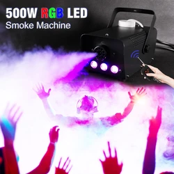 500w máquina de nevoeiro controle remoto fumaça haze gerador estágio efeito equipamentos para teatro jogo profissional festa em casa