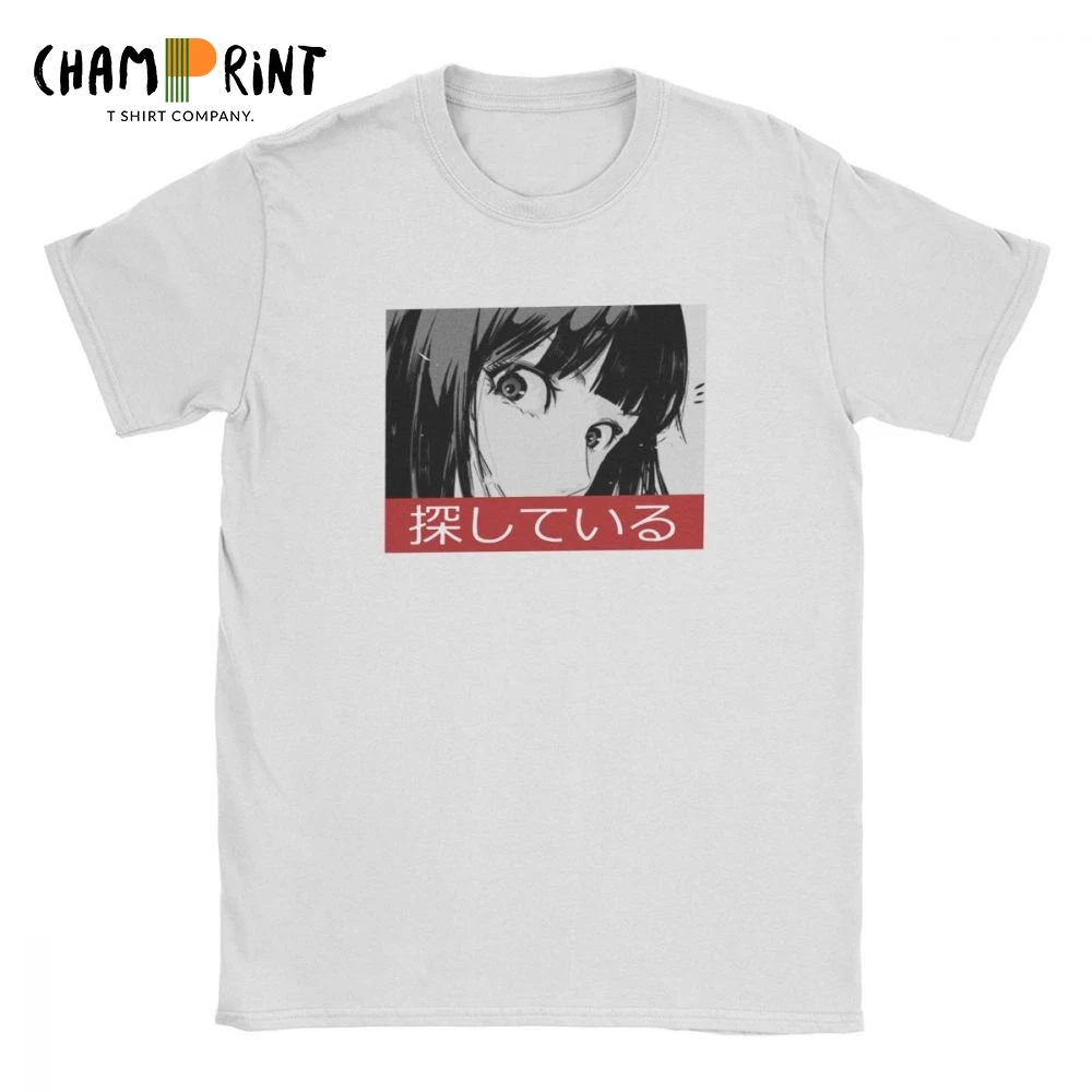 Stare Sad японская Эстетическая Винтажная Футболка Мужская One Punch Man манга с коротким