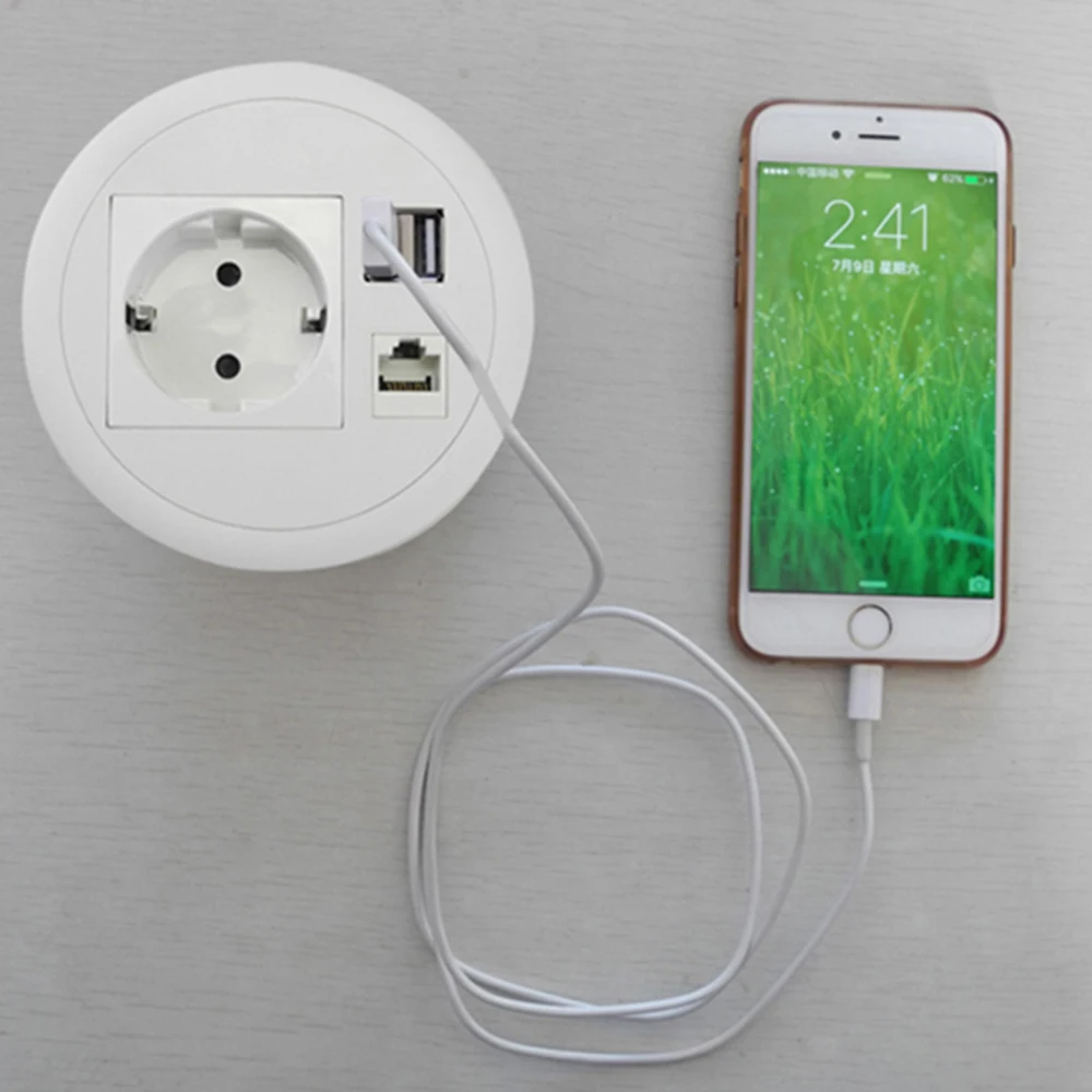 Диван/счетчик/Удобная работа/зарядное устройство USB для телефона/Сетевая розетка