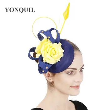 

Charming formal dress chuch hair fascinators accessories wedding women elegant hat chapeau bridal headwear prom hair accessory
