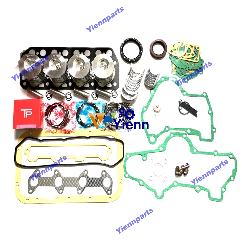 

For Mitsubishi K4F Overhaul Rebuild Kit Piston Ring Head Gasket Bearing Set Fit MT25 Tractor Diesel Engine Spare Parts