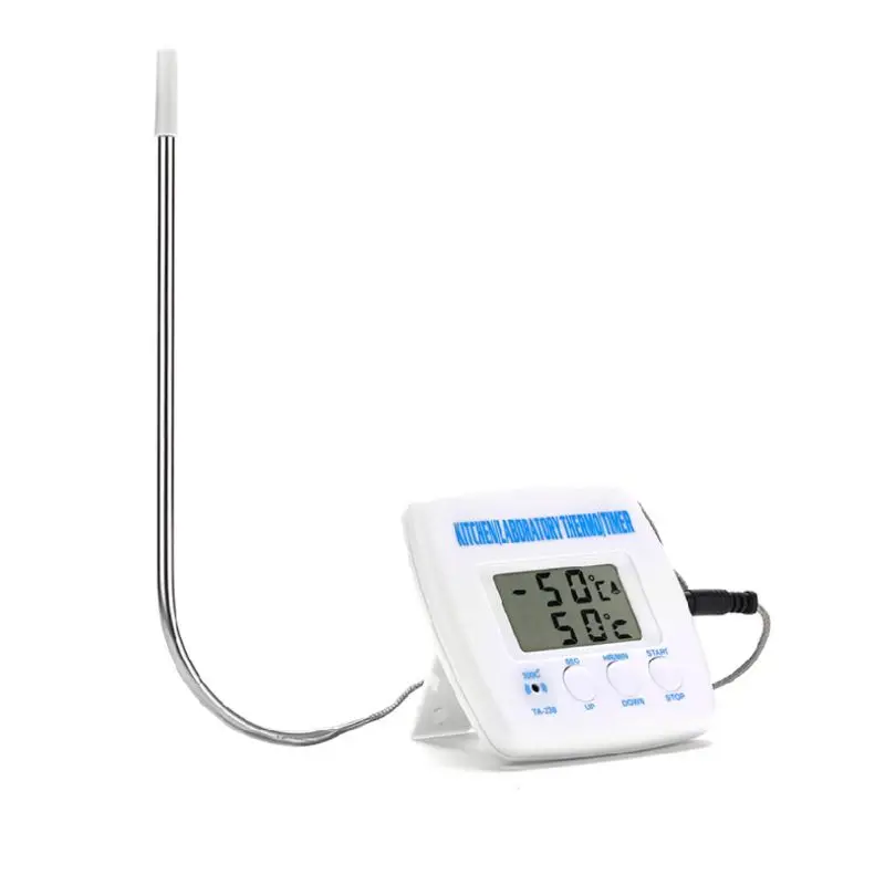 

Digital Food Temperature Meter Timer Lcd Display for Cooking Meat BBQ Grill