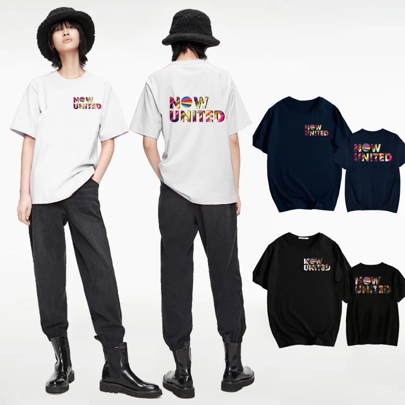 

Now United Women T-shirts 2020 Harajuku Streetwear Female T Shirt Girls/Boys Cool Short Sleeve Teenager Comfortable Cotton Tops