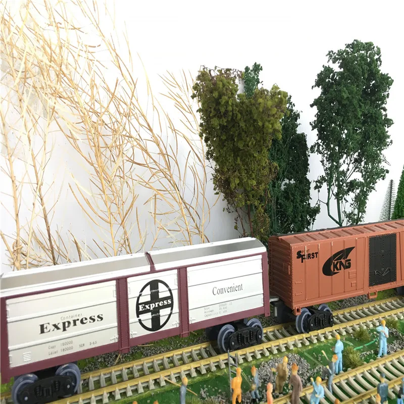 architecture tree grass train layout08
