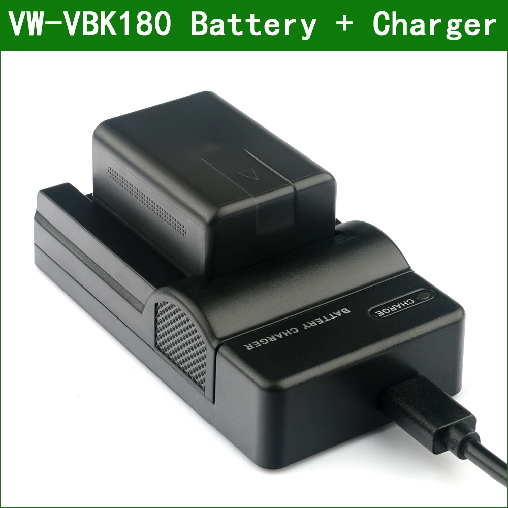 LANFULANG VW VBK180 Battery And battery Charger for Panasonic SDR S50 SDR  H95 HDC TM55 HDC TM60 HDC TM90 HC V500|battery charger|charger forbatteries  battery charger - AliExpress