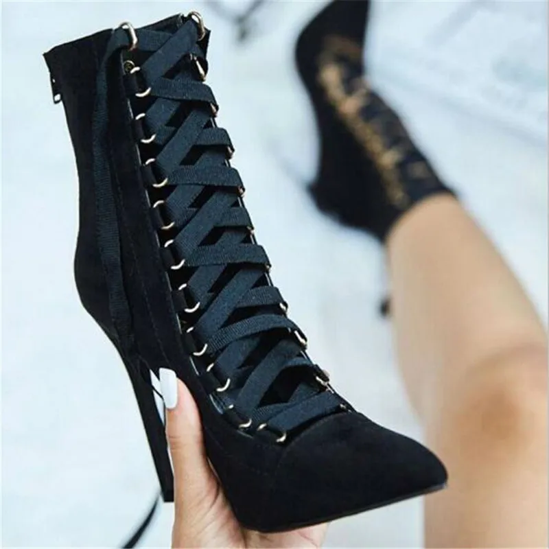 

Autumn Newest shoes Woman Blue Patchwork Europe and the United States high heel nail elastic cloth stovepipe high-heeled boots