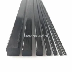 High - Strength Carbon Fiber Solid Square Rods - Assorted Sizes (4pcs 5mm)