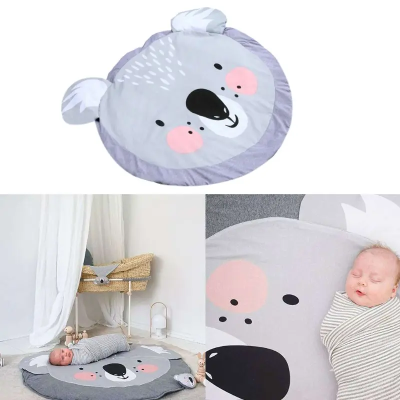 Детский игровой милый коврик мультфильм Ползания круглый коврик Koala Дети Детская комната Декор коврики