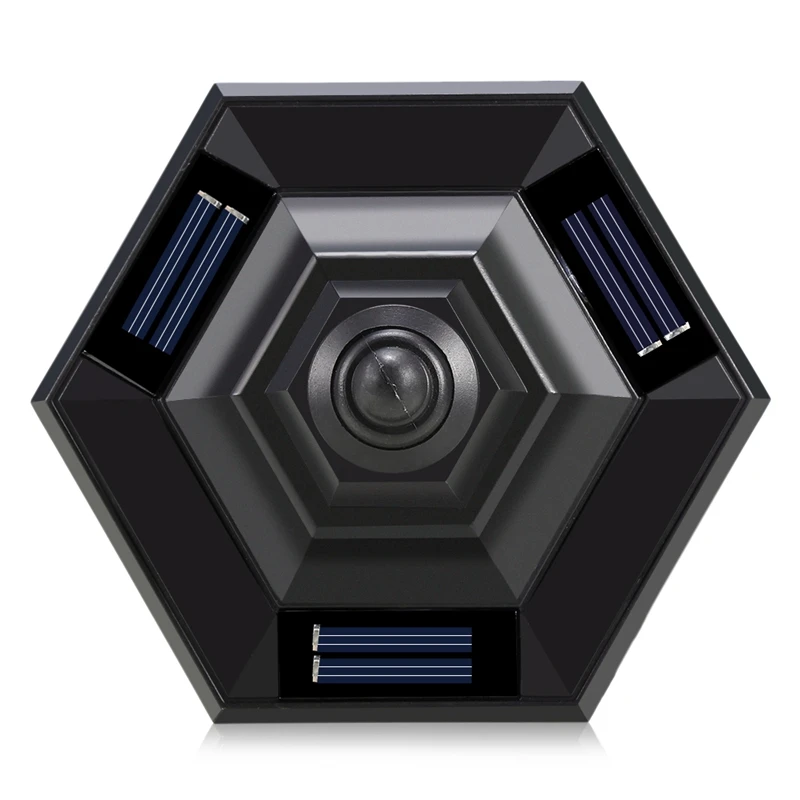 ABUI-4Pcs Led Garden Lamp Solar Powered Hexagonal Pathway Night Light Ip65 Waterproof Outdoor For Garden Landscape Yard Patio