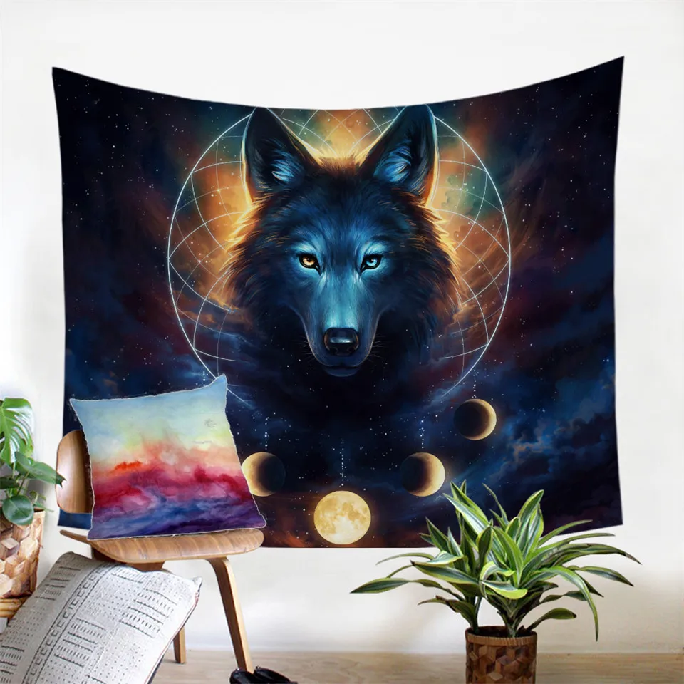 Where Light And Dark Meet by JoJoesArt Carpets Wolf Lion Large Area Rug for 