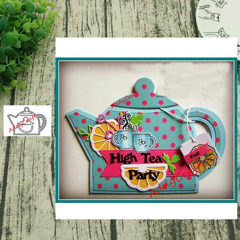 Teapot Metal Cutting Dies DIY Scrapbooking Photo Album Embossing Paper Card Cut